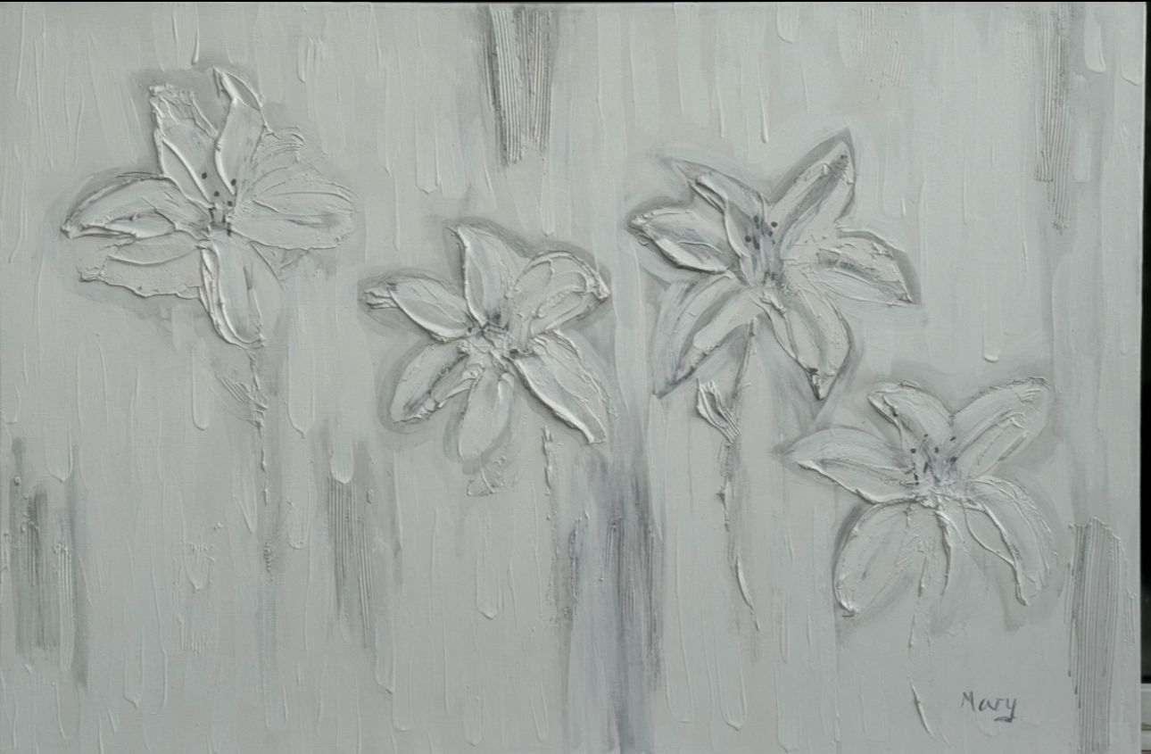 Lirios en Gris